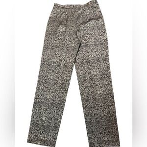 AGB Byer California Gold and Brown Metallic  Patterned Trousers 29” inseam